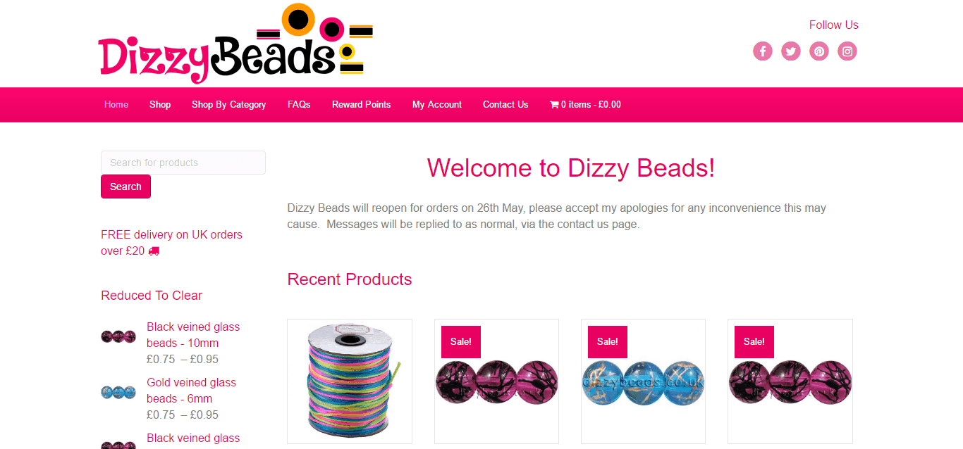 dizzy beads
